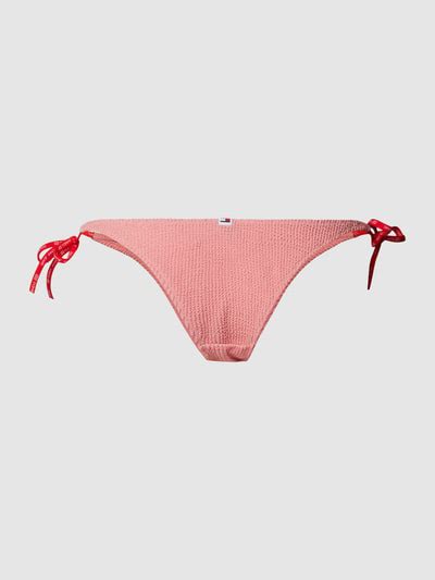 Kup online TOMMY HILFIGER Figi bikini z wiązaniem neonowy różowy