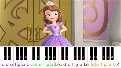 Sofia the First Theme Song ~ Piano Letter Notes