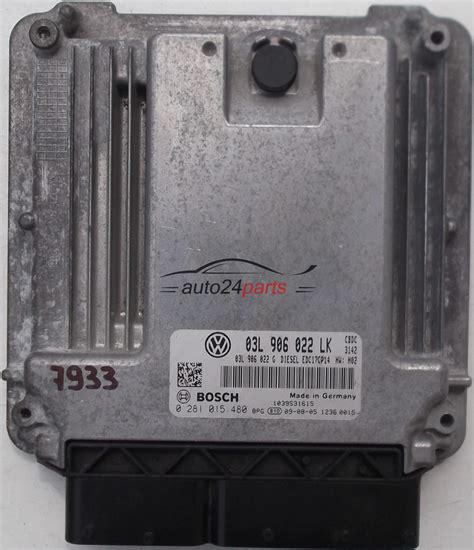 ECU ENGINE CONTROLLER VW VOLKSWAGEN GOLF VI 2 0 TDI BOSCH 0 281 015