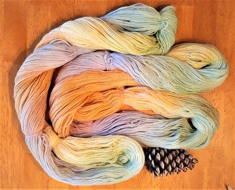 Hand Dyed Sock Yarn Fingering Weight Yarn 100 Wool Free Sock