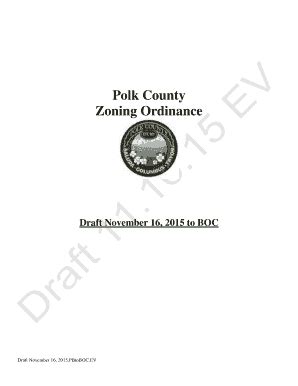 Fillable Online Polknc Polk County Zoning Ordinance Polk County