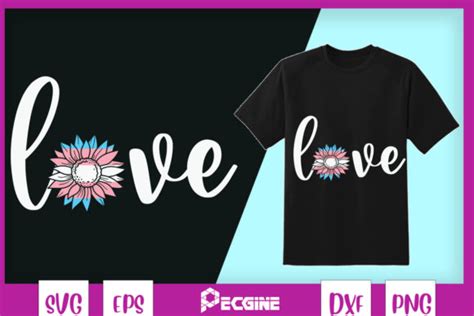 Sunflower Love Transgender Pride Flag Graphic By Pecgine · Creative Fabrica