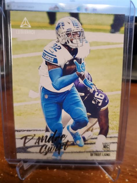 Chronicles D Andre Swift Luminance Rookie Card Rc Lions P