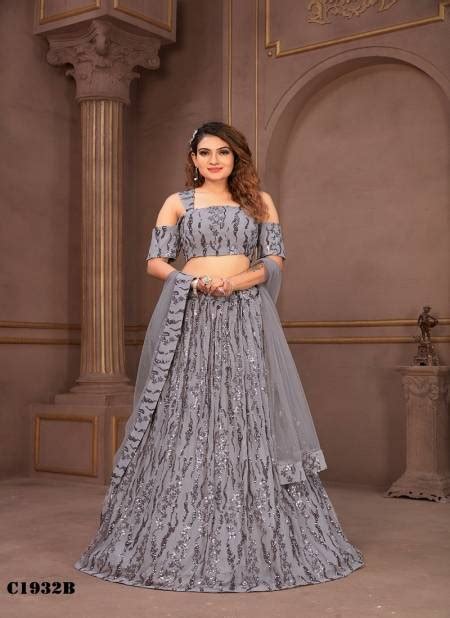 Gray Colour Amoha C Colors Party Wear Lehenga Choli Catalog C