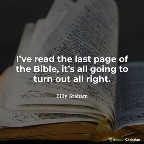 Last Page of the Bible – Billy Graham | Deeper Christian Quotes