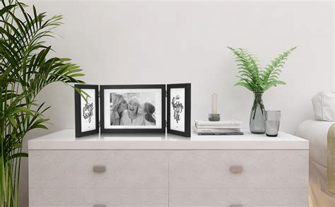 Afuly 3 Picture Frame 4x6 And 5x7 Black Picture Frames