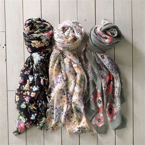 A Rich Floral Scarf Youll Love Generously Sized To Wrap And Tie In So