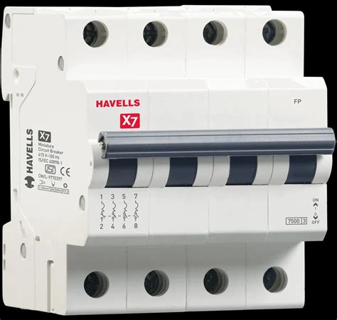 Havells MCB 4 Pole Havells Miniature Circuit Breaker Latest Price