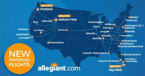 Allegiant Announces 21 New Routes Three New Cities AirlineGeeks