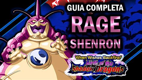 RAGE SHENRON Guia Completa Birth Of The Shadow Dragons DBZ