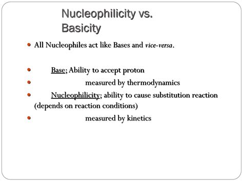 SOLUTION Nuclephilicity Vs Basicity Studypool