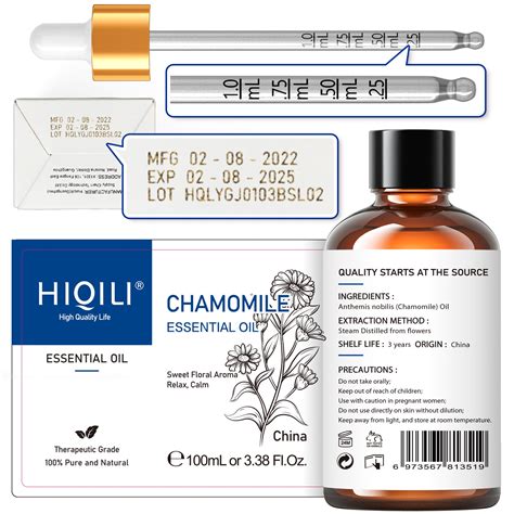 Hiqili Natural Chamomile Essential Oils For Skin Diffuser Hair Aro