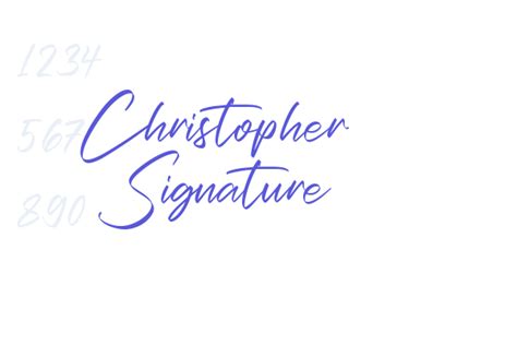 Christopher Signature - Font Free Download