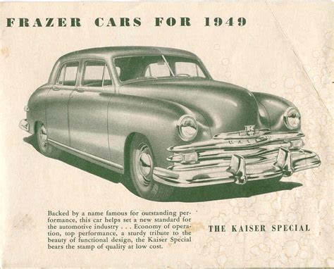 1949 Kaiser Frazer Brochure