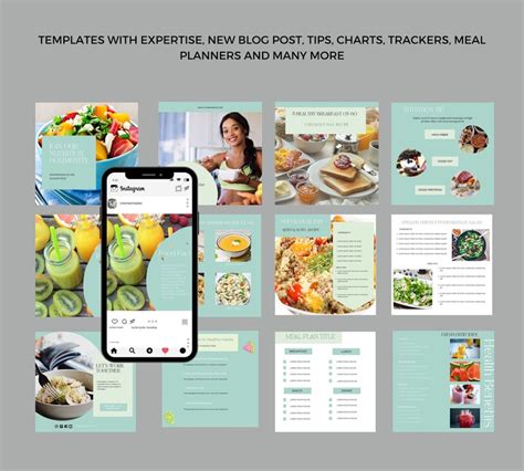 Nutrition Instagram Post Templates Health Instagram Story Etsy