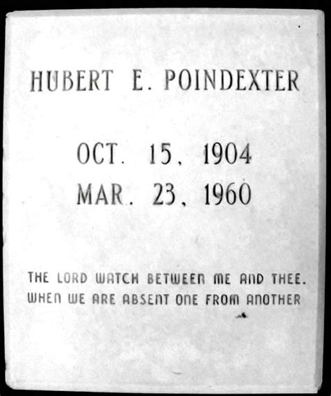 Poindexter Hubert Eugene Salem Congregation