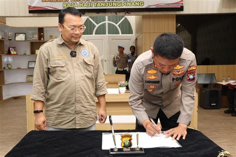 Jalin Kerjasama Polresta Tanjungpinang Dan Stisipol Raja Haji Tanda