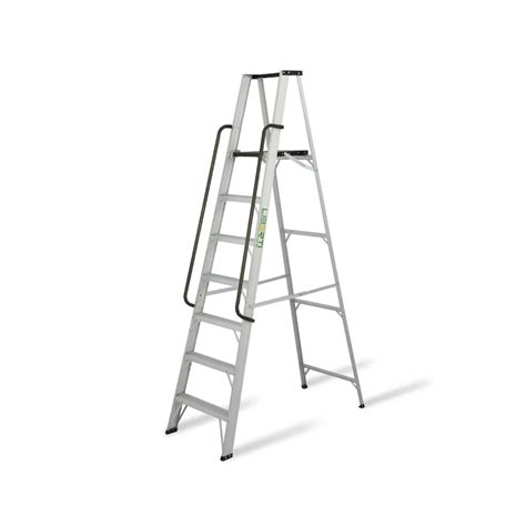 Aluminium Platform Ladder With Hand Rail Jagdish Enterprises