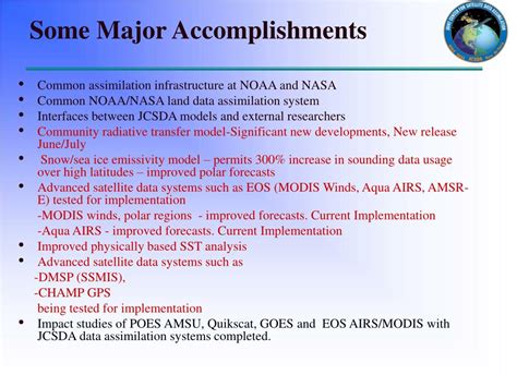 Ppt The Joint Center For Satellite Data Assimilation Powerpoint