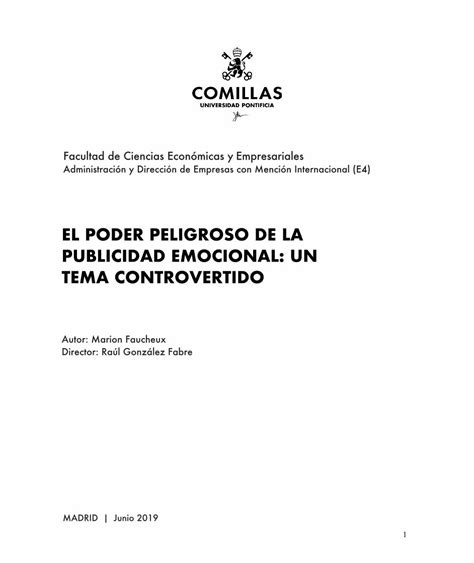 Pdf El Poder Peligroso De La Publicidad Emocional Un Dokumen Tips