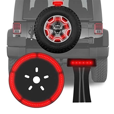 Buy 3rd Third Brake Light And Spare Tire Light For Jeep Wrangler Jk 2007 2017 Led Wheel Rear Tail