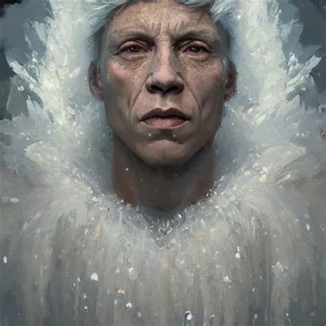 Intricate Five Star Frost King Facial Portrait By Stable Diffusion