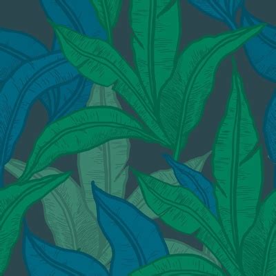 Jungle Leaf Wallpaper Fabric, Wallpaper and Home Decor | Spoonflower