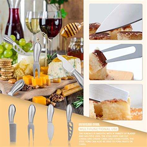 Peinat Cheese Knives Stainless Steel Cheese Knife Sets 1cheese Fork