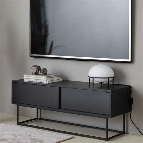 Virka Low Sideboard Black Oak Woud