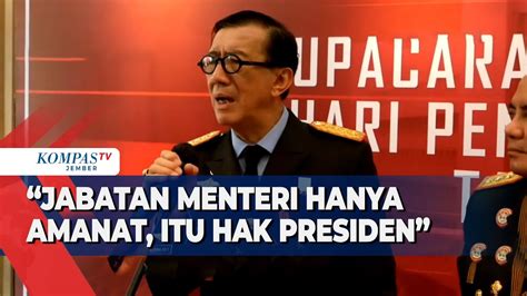 Dicopot Dari Menteri Hukum Dan Ham Yasonna Laoly Jabatan Hanya Amanah