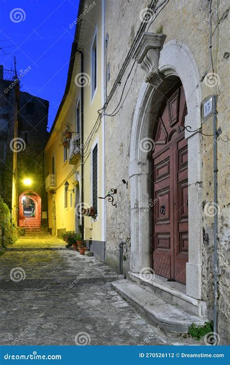 The Italian Village Of Pietravairano Stock Photo Image Of Ancient