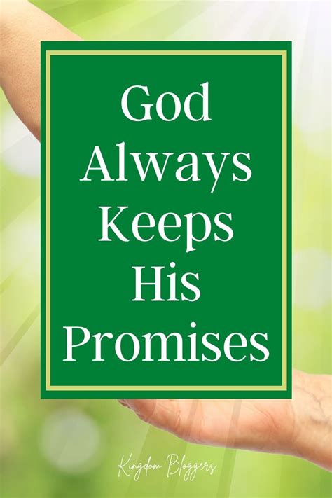 God's Faithfulness: Trusting in His Promises