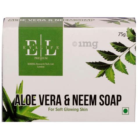 Evalife Premium Soap Aloevera Neem Buy Box Of 75 0 Gm Soap At Best