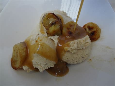 Horchata Ice Cream With Bananas & Salted Caramel Sauce Recipe - Delishably