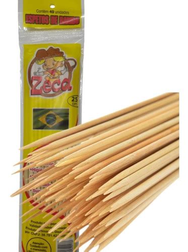 Palitos De Bambu Tratado Espetinhos P Churrasco Cm Mercadolivre