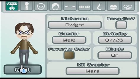 Dwight Schrute The Office Mii 378 Youtube