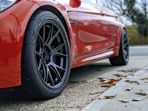 Bmw M3 F80 Sakhir Orange Konig Ampliform Wheel Wheel Front