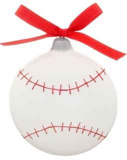 Baseball Christmas Ornament - Baseball and Softball