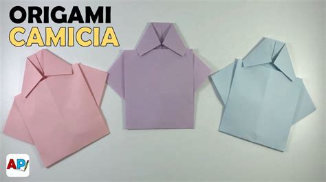 Origami Facili Come Piegare Una Camicia Di Carta Fai Da Te Lavoretti