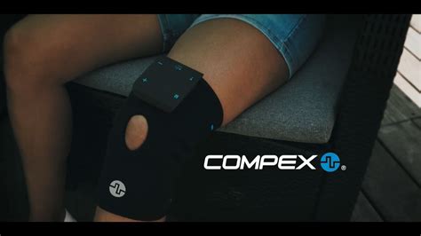 Tens Knee Wrap Para Alivio Del Dolor Compex Espa A Youtube