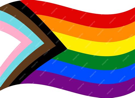 La Bandera Del Orgullo Del Progreso El Orgullo Del Avance Las