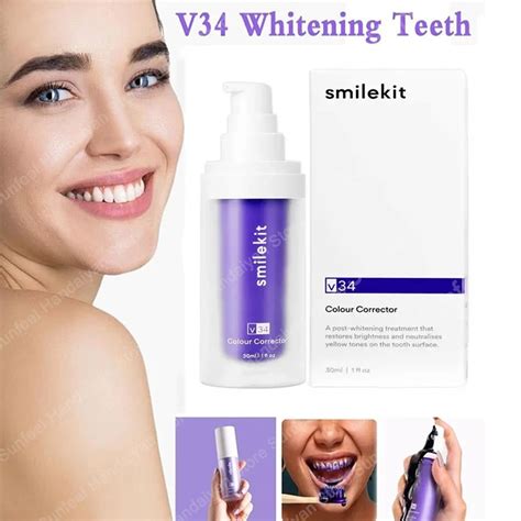 SMILEKIT Corretor Creme Dental Roxo Remove Manchas Reduzir