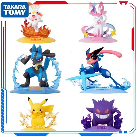 Figura De Acci N De Pok Mon Greninja Lucario Pikachu Gengar Eevee