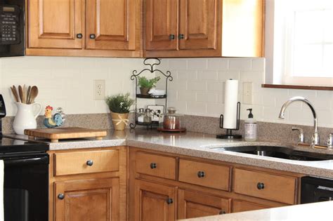 Painting Faux Brick Backsplash In Kitchen Things In The Kitchen