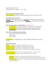 Social Psychology Exam Google Docs Pdf Social Psychology Psych