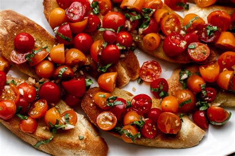 Cherry Tomato Naked Bruchetta Crostini Cooking With Cocktail Rings