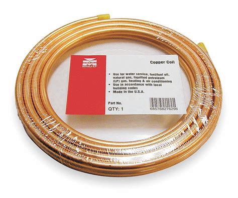 MUELLER INDUSTRIES 50 Ft Soft Coil Copper Tubing 3 8 In Outside Dia