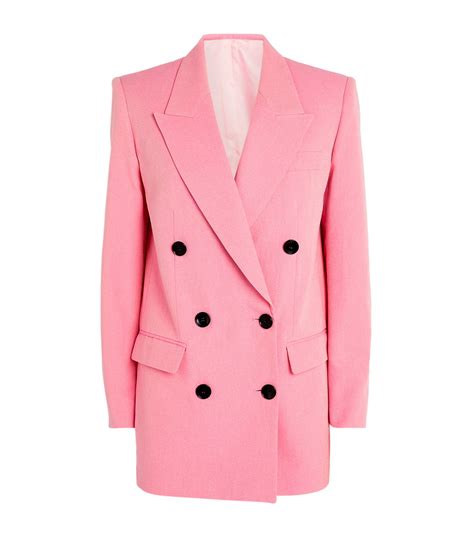 Womens Isabel Marant Pink Nevim Double Breasted Blazer Harrods Uk