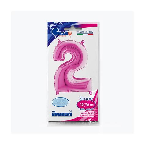 Palloncino In Mylar Numero Fuxia Cm Altri Eventi Shop Online Su