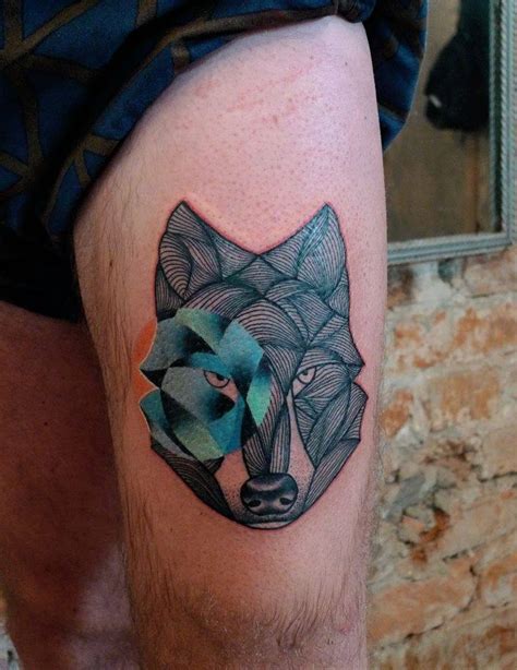 Wolf Thigh Tattoo Designs Ideas And Meaning Tattoos For You